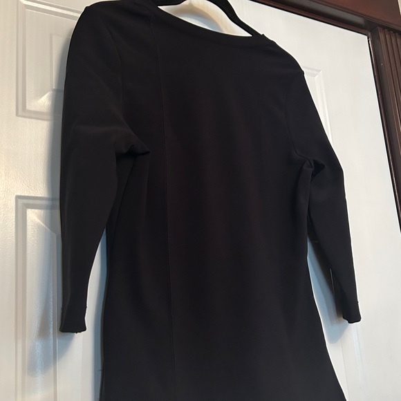 Boston Proper's Beyond Travel Top MED Black Square Neckline - Picture 9 of 13